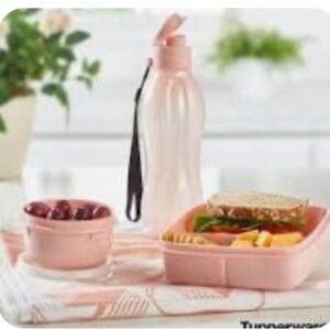 Tupperware Blushing Pink 3 piece Lunch Set